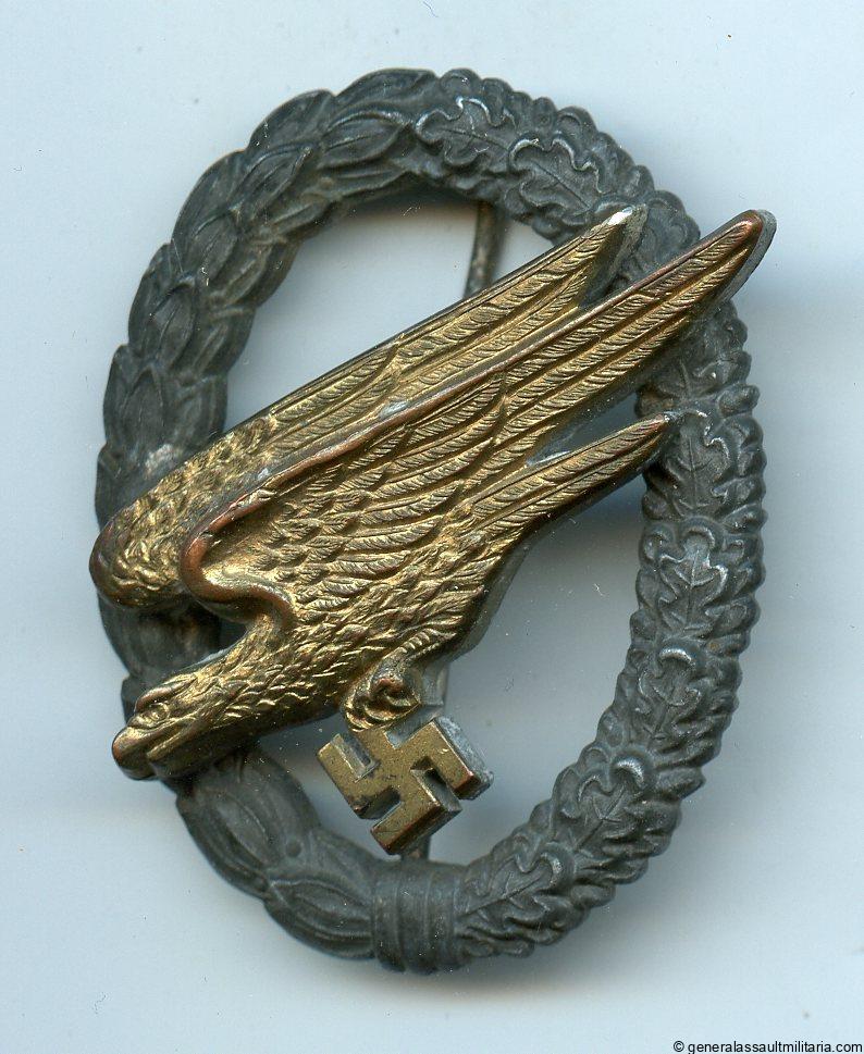 Luftwaffe paratrooper badge - Steinhauer & Lück, Lüdenscheid