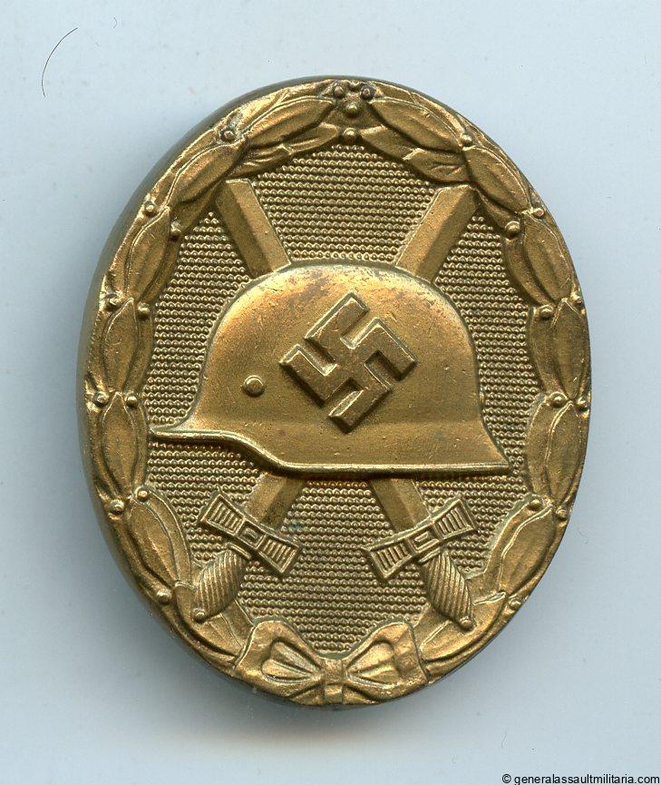 Wound badge in gold - L/56 Funke & Brünninghaus, Lüdenscheid