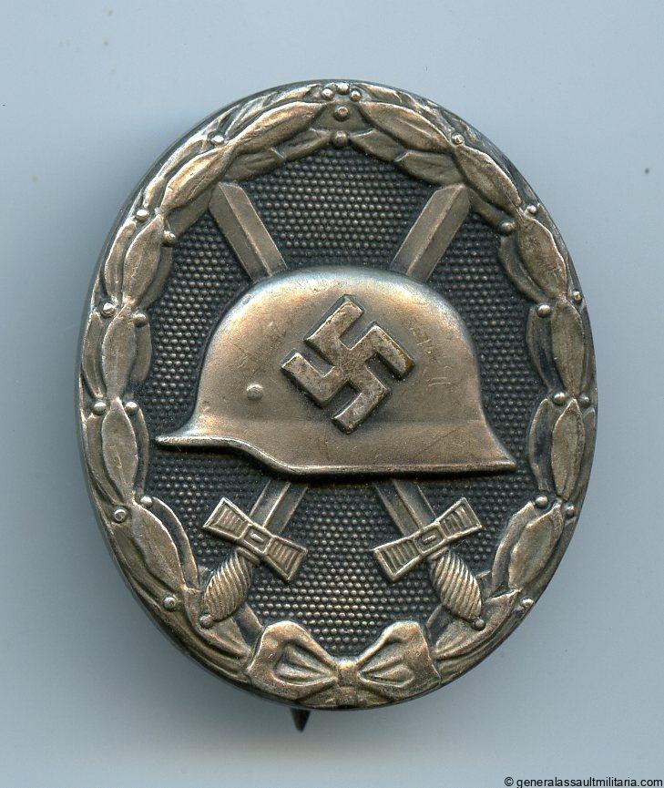 Wound badge in silver - L/17 Hermann Wernstein, Jena