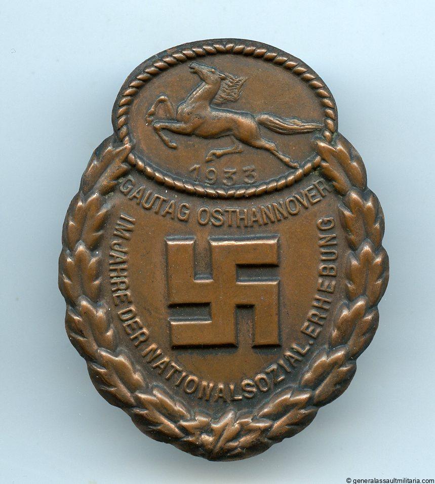 Gautag Osthannover 1933 badge