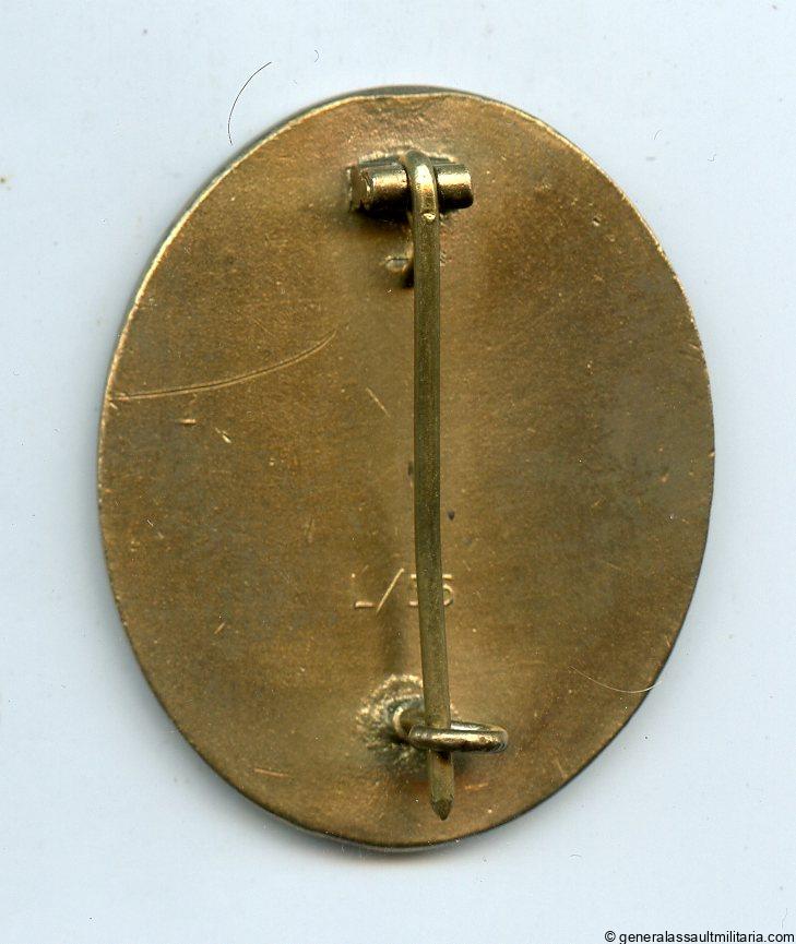 Wound badge in gold - L/56 Funke & Brünninghaus, Lüdenscheid