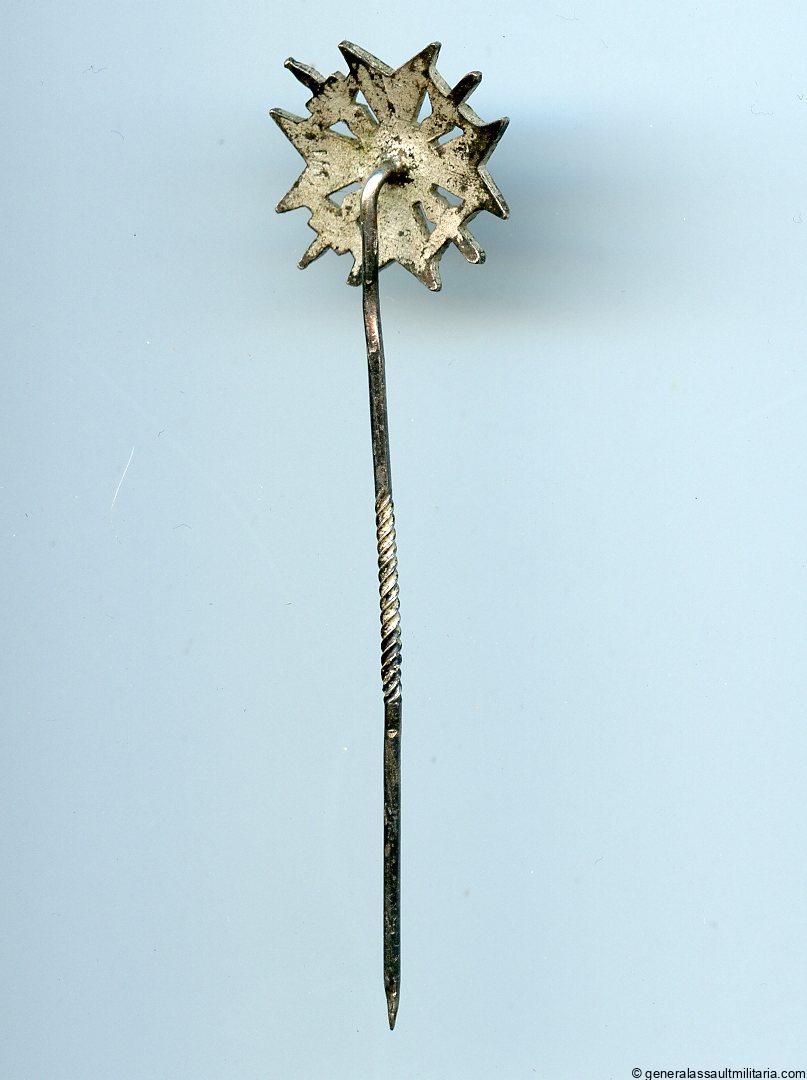 Spanish cross in silver stickpin - 16mm