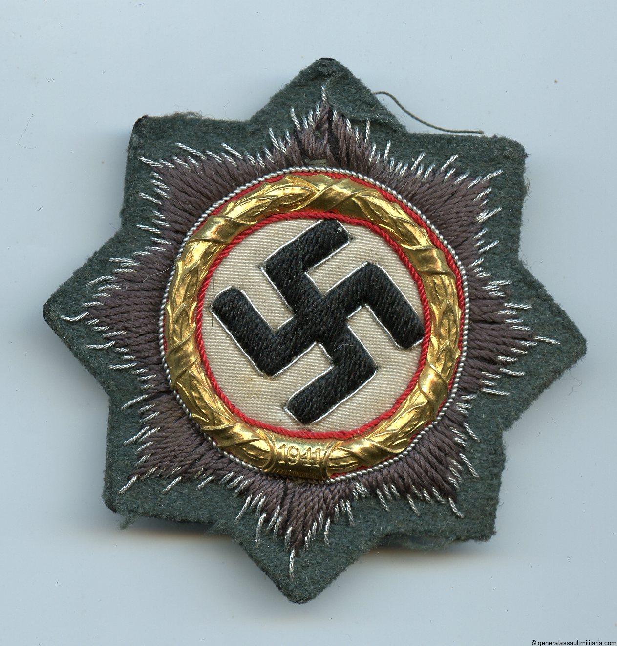 German cross in gold Heer cloth – Hermann Schmuck & Cie