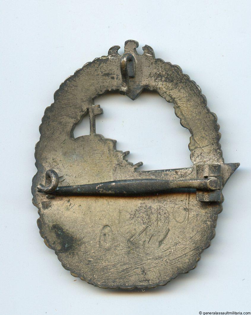 Kriegsmarine destroyer badge – Otto Schickle, Pforzheim