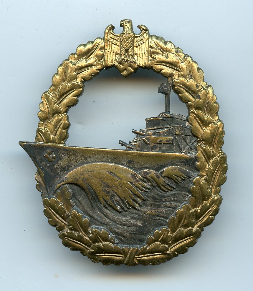 Kriegsmarine destroyer badge – Otto Schickle, Pforzheim