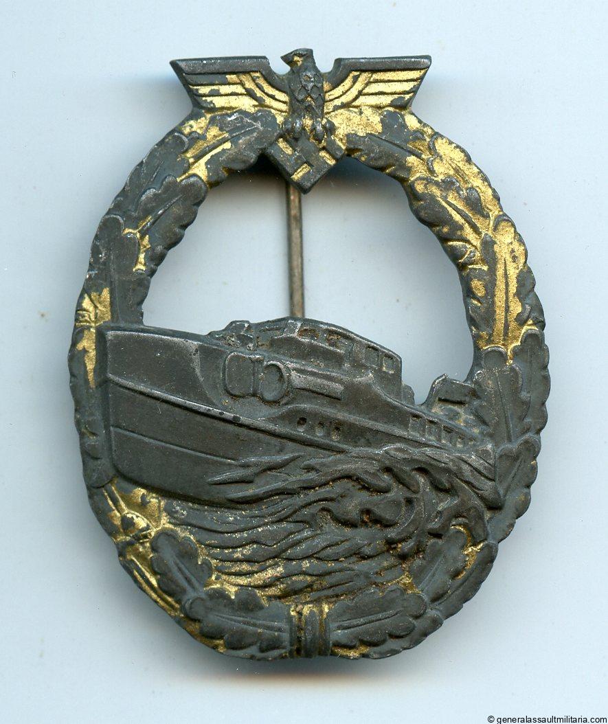 Kriegsmarine S-boat badge 1st pat. - Alois Rettenmaier, Schwäbisch Gmünd