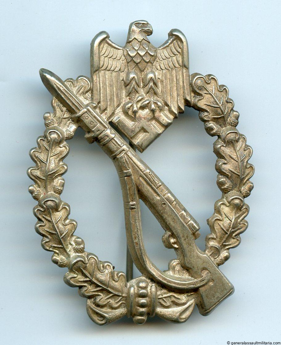 Infantry assault badge in silver – Friedrich Linden, Lüdenscheid