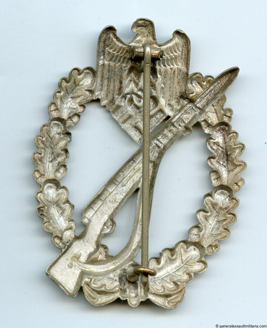 Infantry assault badge in silver – Friedrich Linden, Lüdenscheid