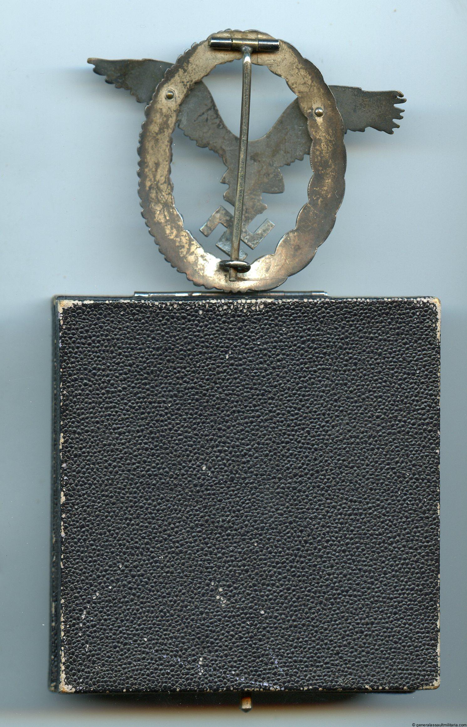 Luftwaffe pilot badge D1 cased - Wilhelm Deumer, Lüdenscheid