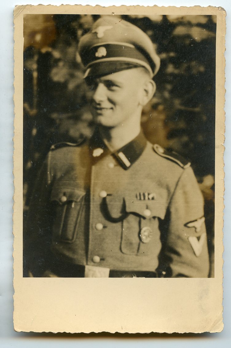 Waffen-SS Totenkopf portrait with visor cap