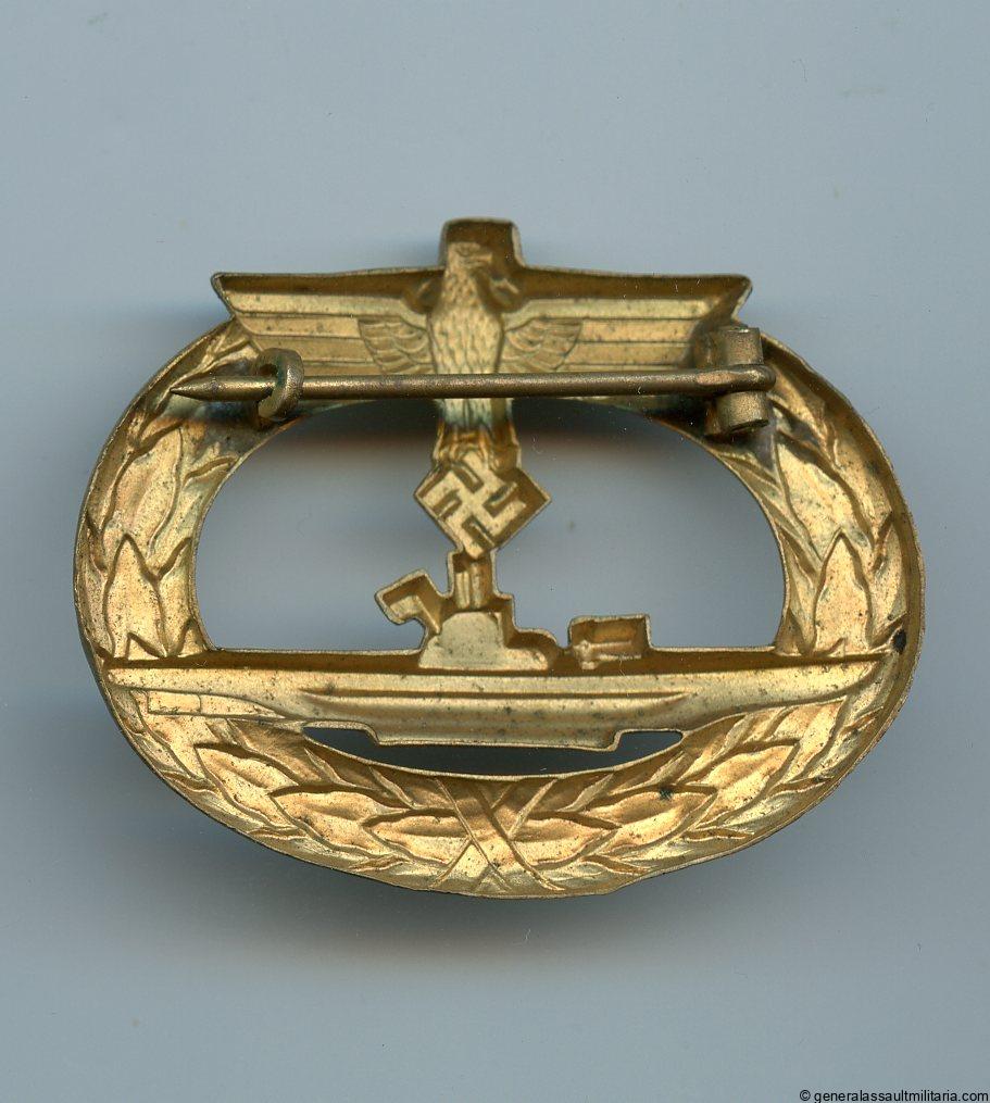 Kriegsmarine U-boat badge – Wilhelm Deumer, Lüdenscheid