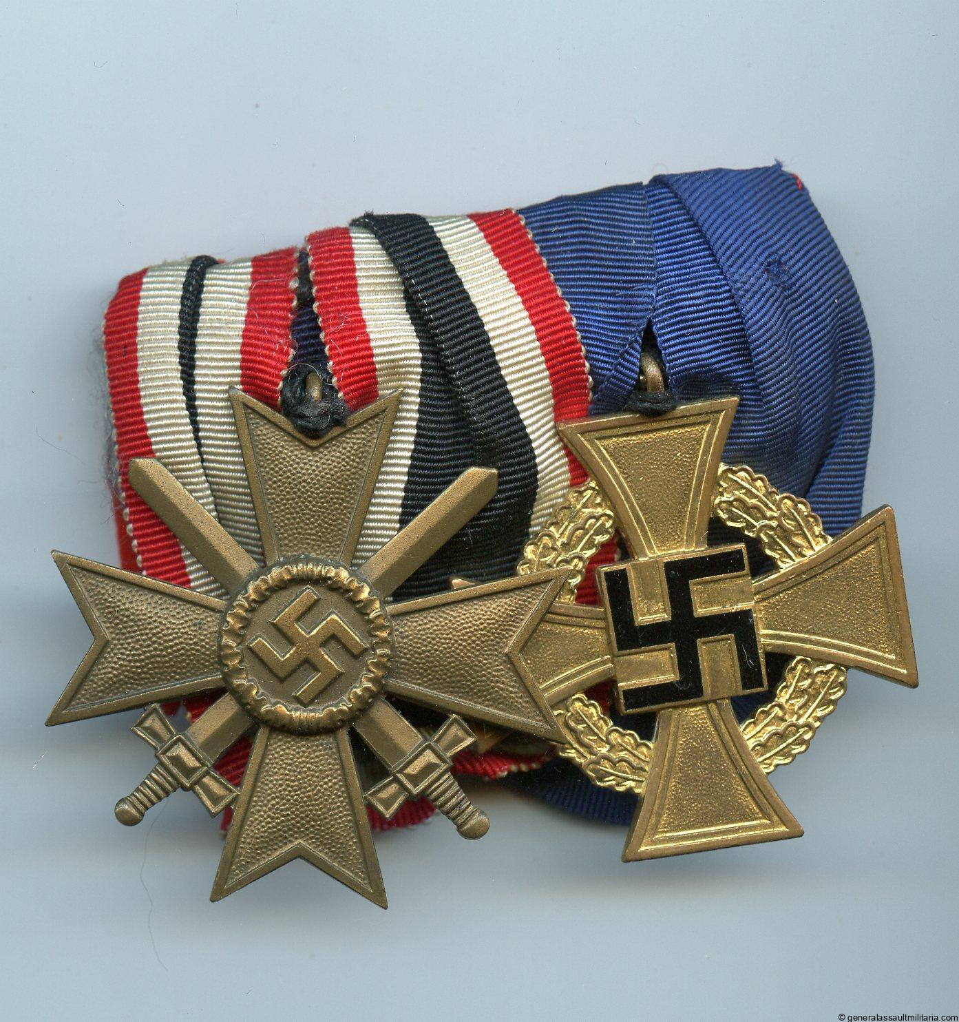 2 piece medal bar with KVK2 + 40 year TDA and maker