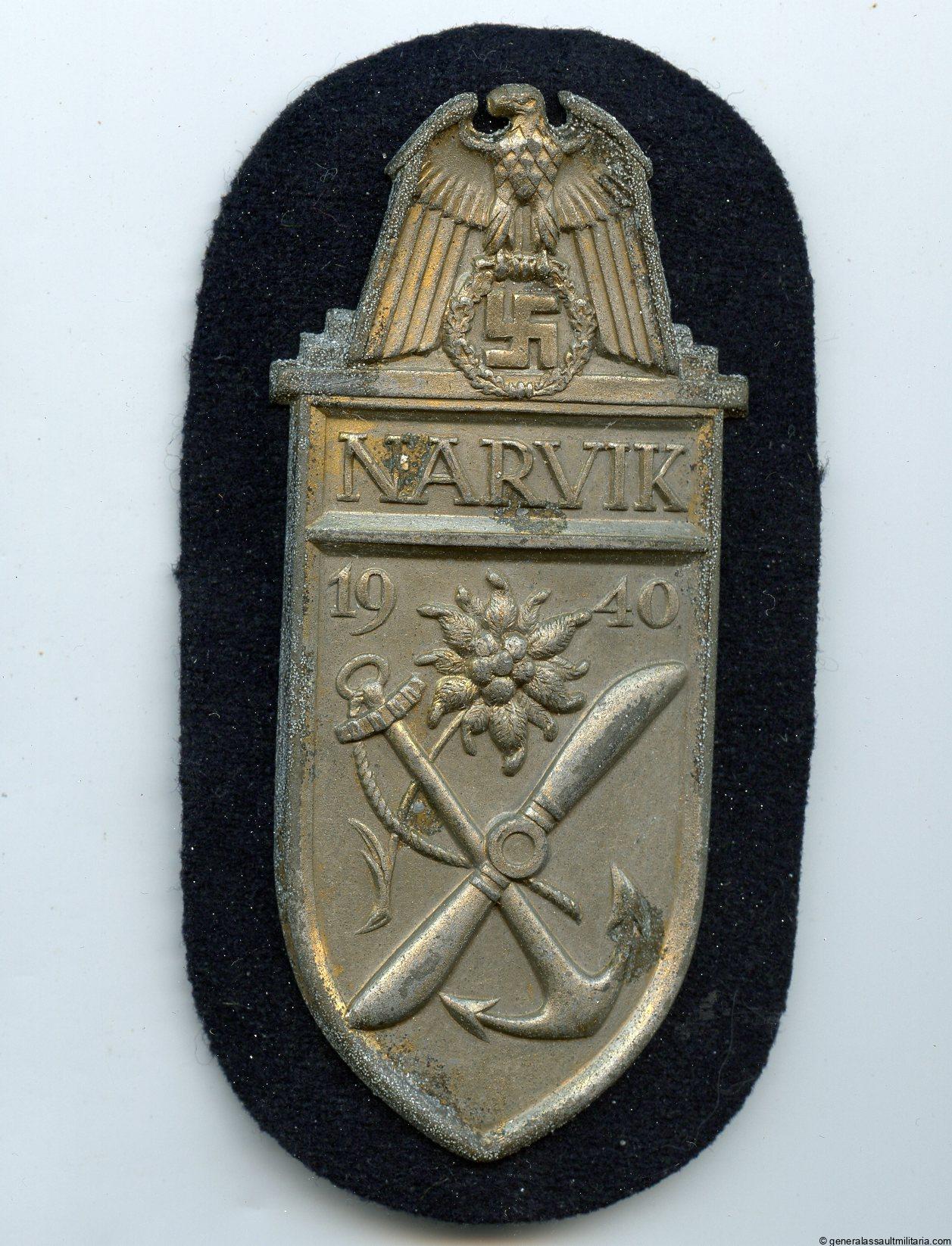 Narvik shield Kriegsmarine - C.E. Juncker, Berlin