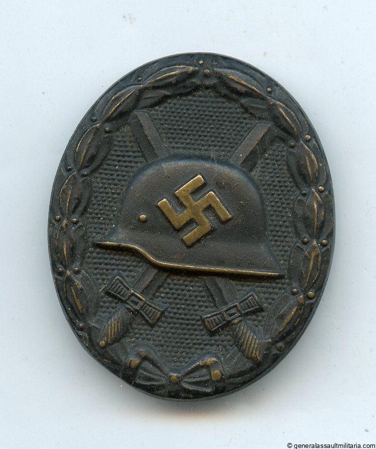 Wound badge in black - Carl Poellath, Schrobenhausen