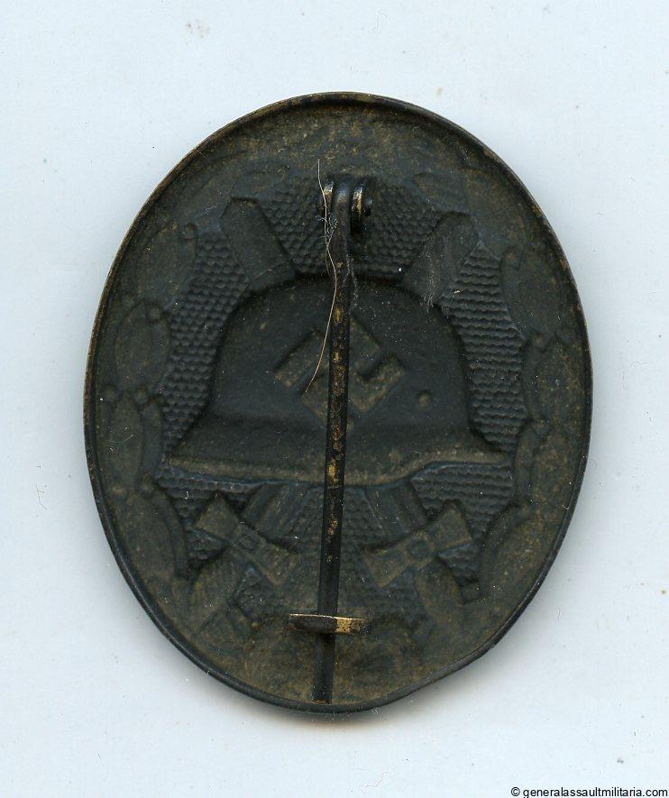 Wound badge in black - Carl Poellath, Schrobenhausen
