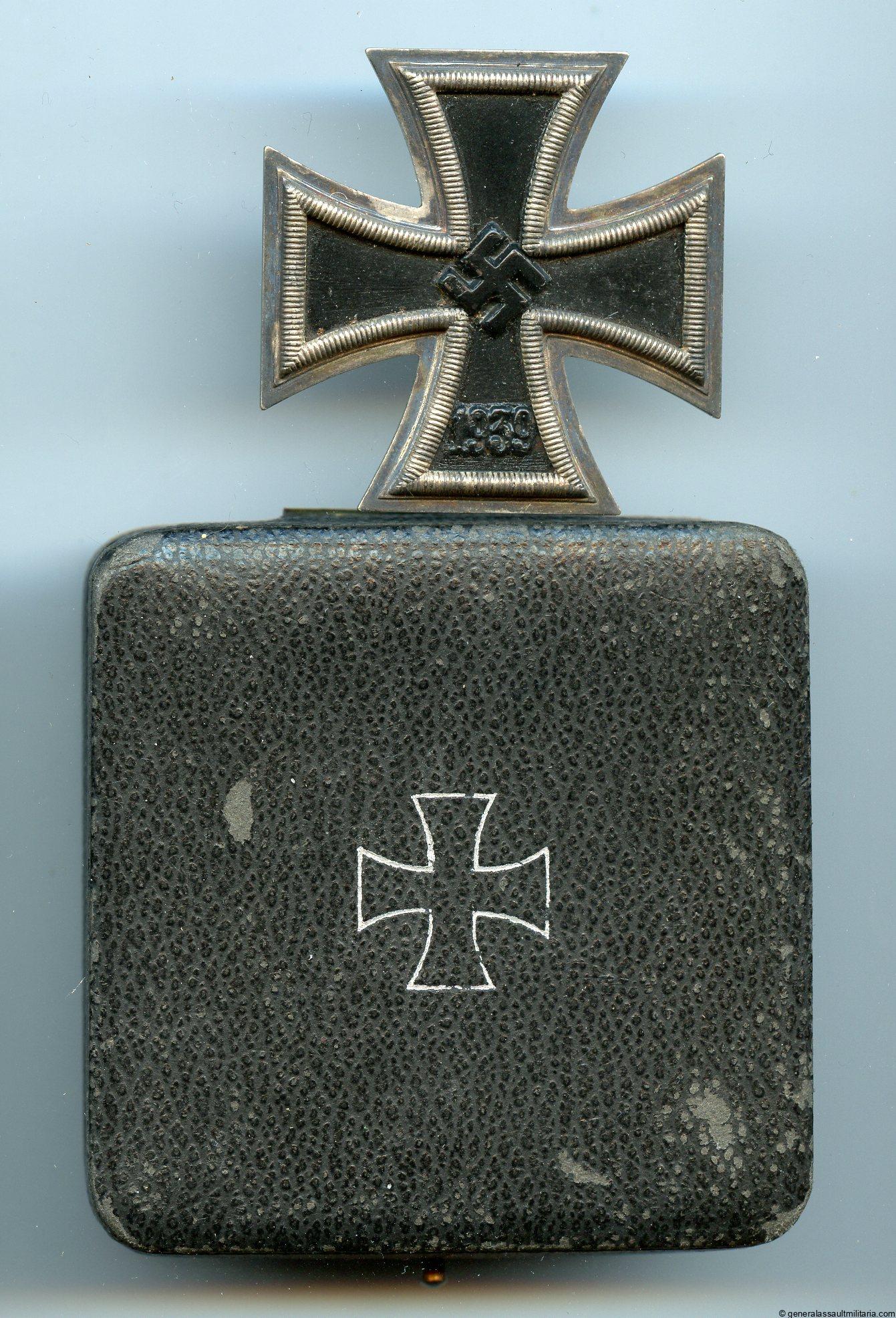 Iron cross 1st class cased – MM6 Fritz Zimmermann, Stuttgart