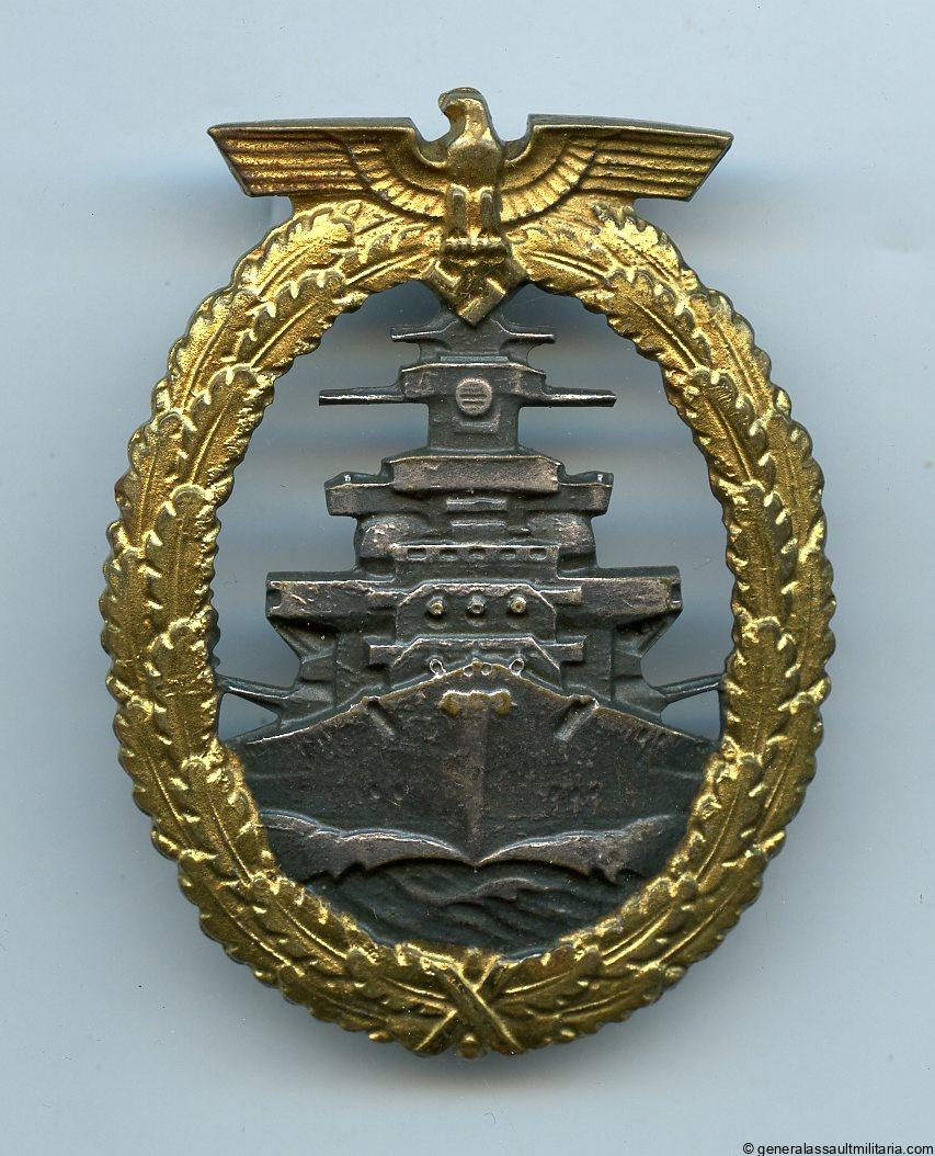 Kriegsmarine high seas fleet badge – Schwerin, Berlin