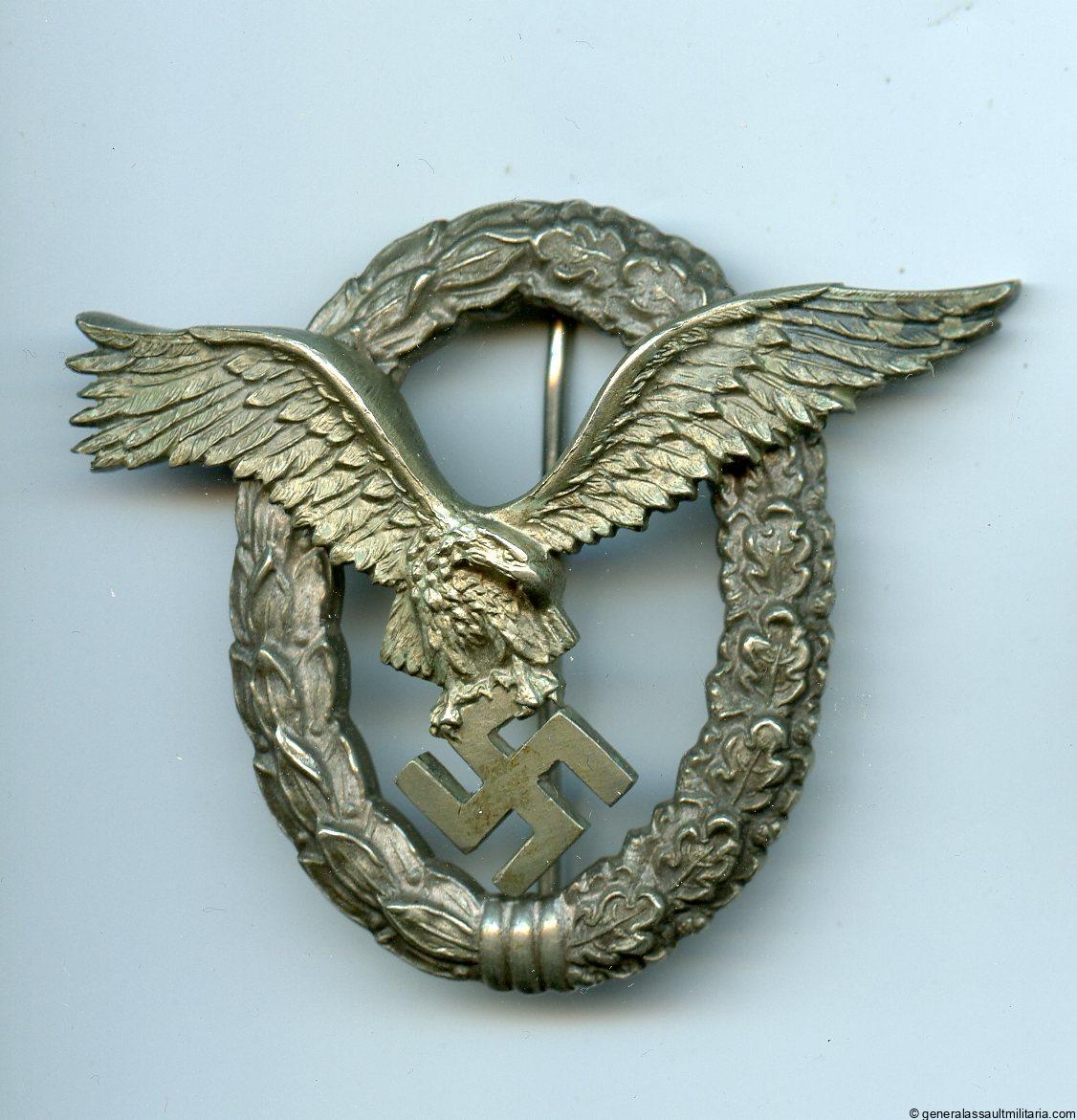 Luftwaffe pilot badge – IMME & Sohn, Berlin
