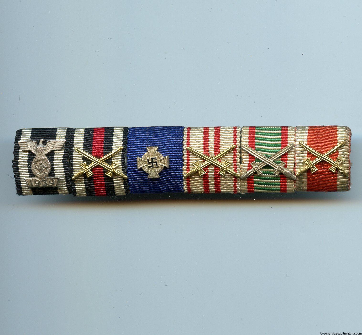 6 piece ribbon bar with Ek2 repeat clasp