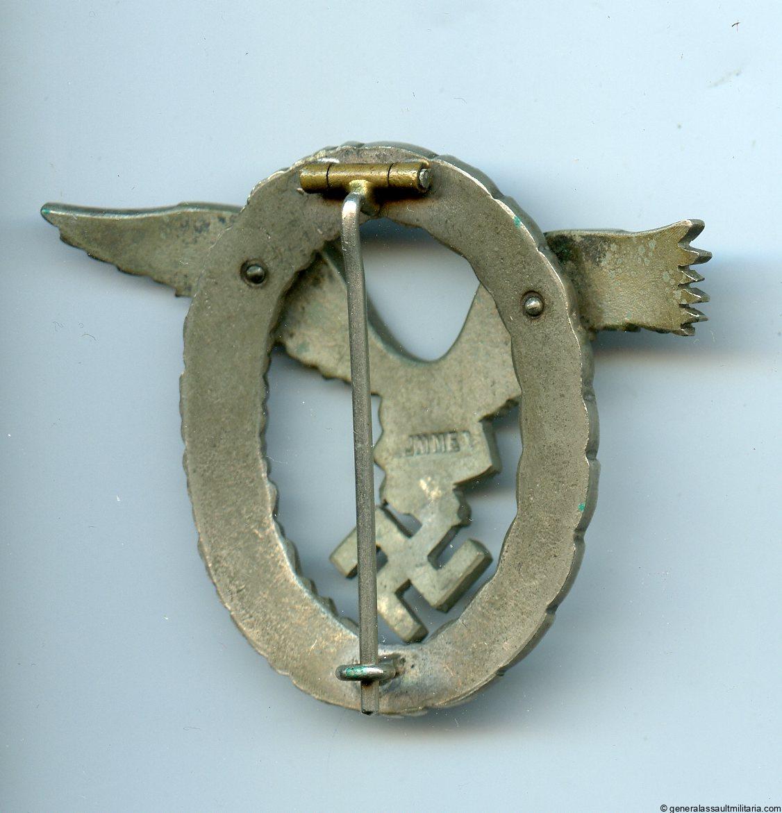 Luftwaffe pilot badge – IMME & Sohn, Berlin