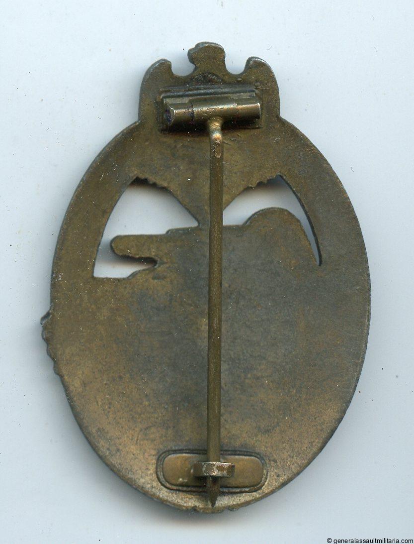 Panzer assault badge in bronze – Steinhauer & Lück, Lüdenscheid
