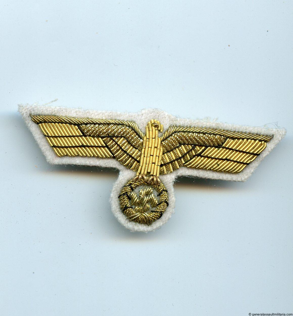 Heer general/Kriegsmarine summer bullion cap eagle