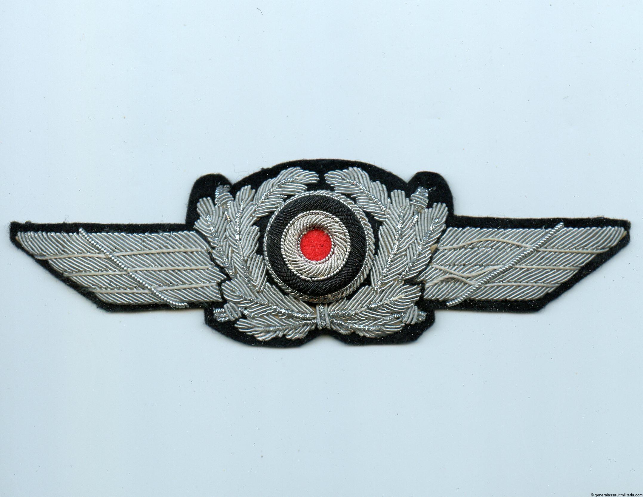 Luftwaffe officers visor cap wreath