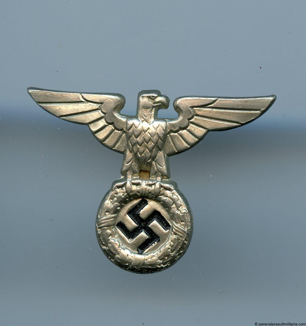 Early political NSDAP/SA/SS cap eagle