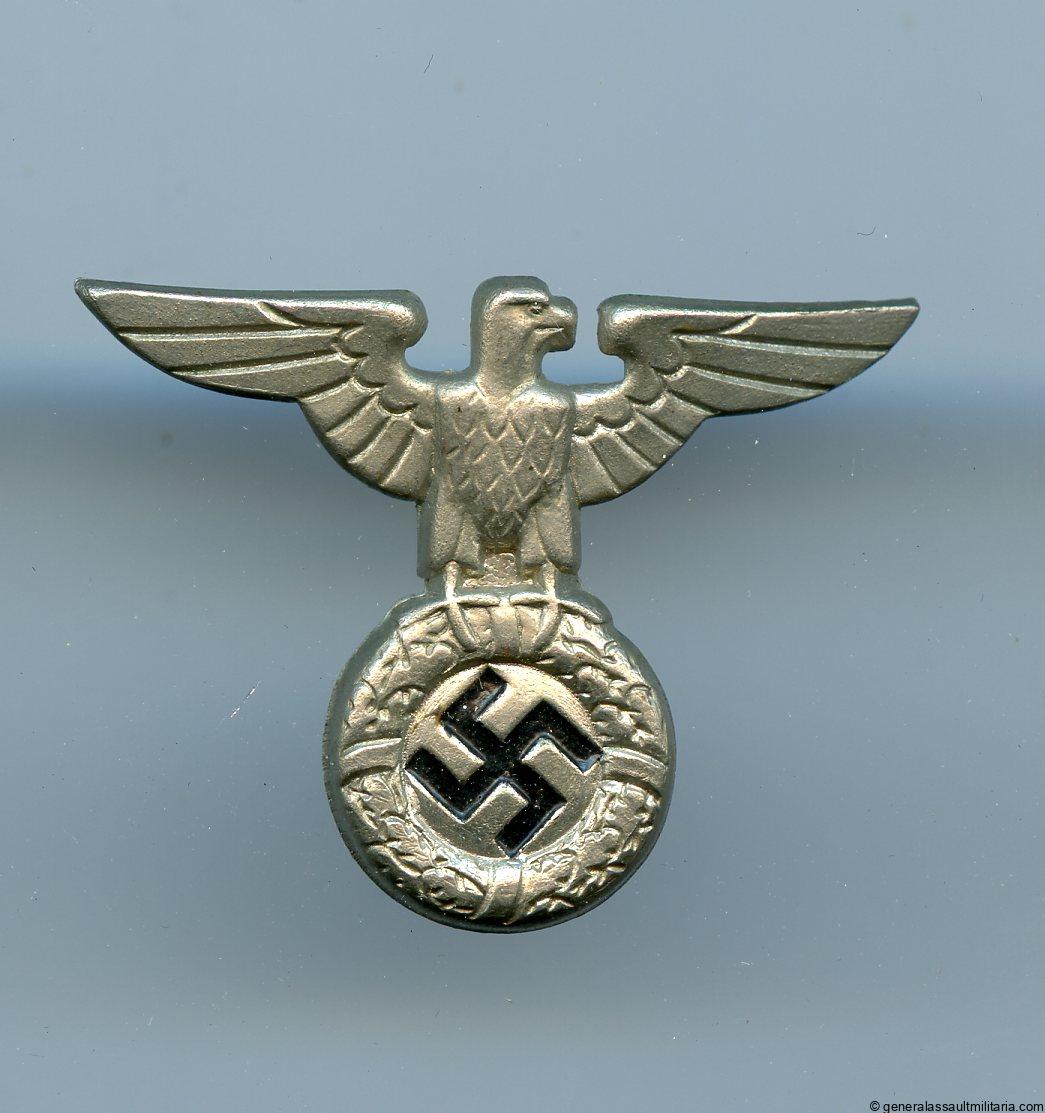 Early political NSDAP/SA/SS cap eagle