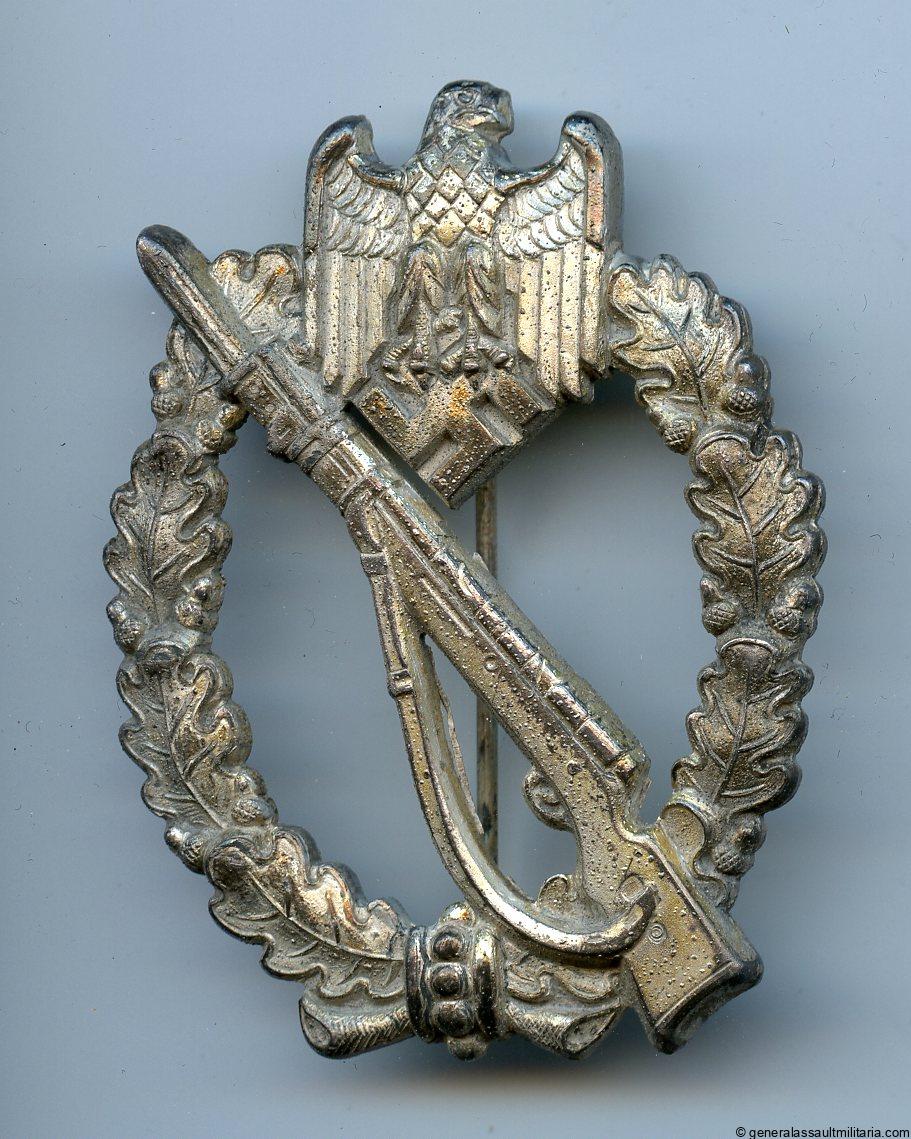 Infantry assault badge in silver – Rudolf Karneth, Gablonz