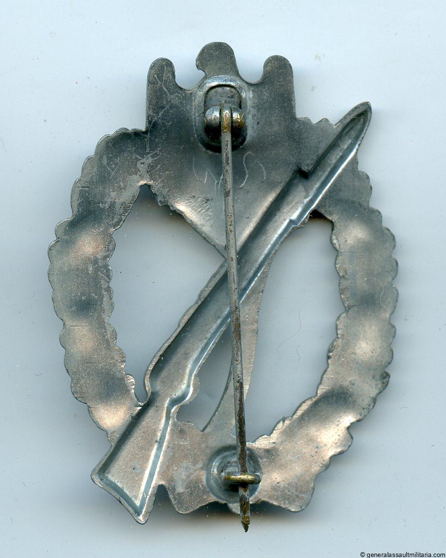 Infantry assault badge in silver - Hermann Werstein, Jena