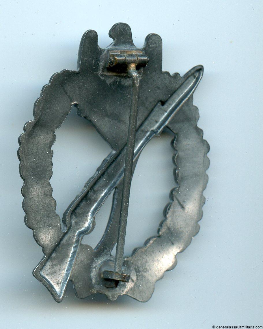 Infantry assault badge in silver – Hermann Werstein, Jena