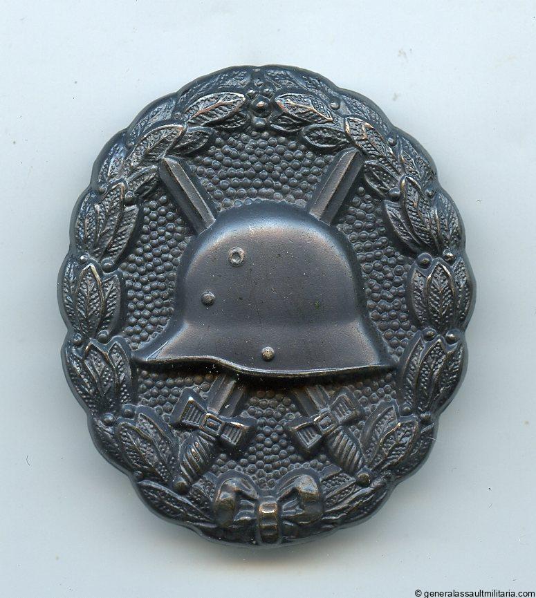 Wound badge in black WW1 anodized