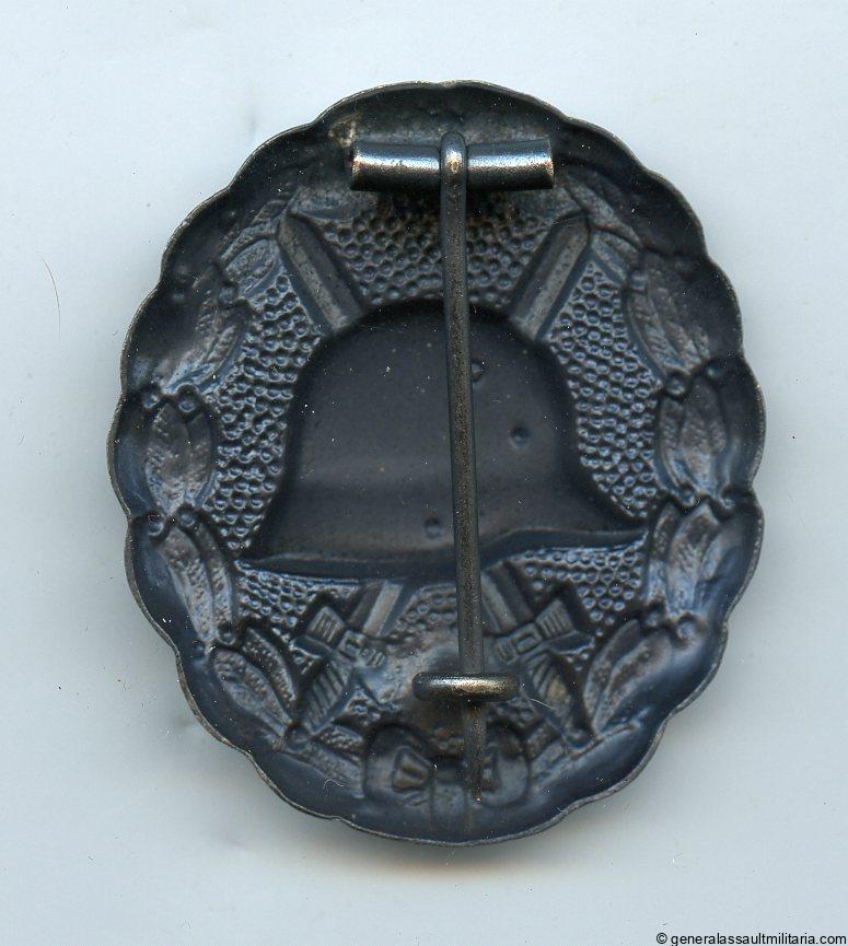 Wound badge in black WW1 anodized