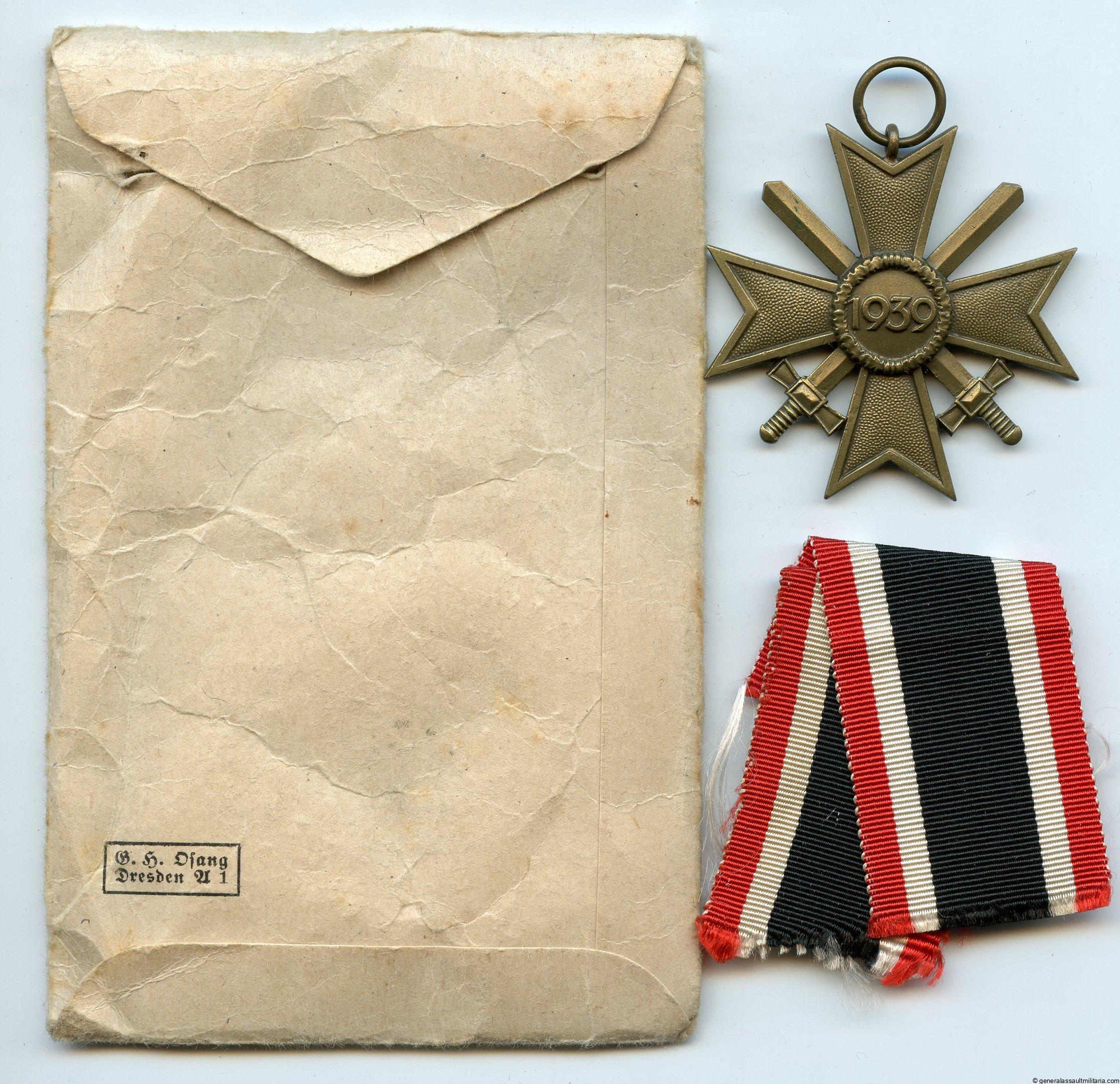War merit cross with swords 2nd class – Osang, Dresden