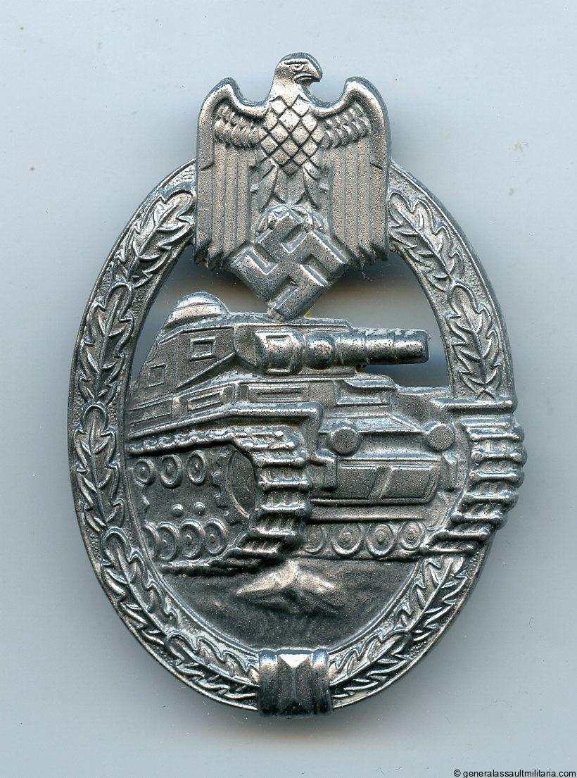 Panzer assault badge in silver – Frank & Reif, Stuttgart