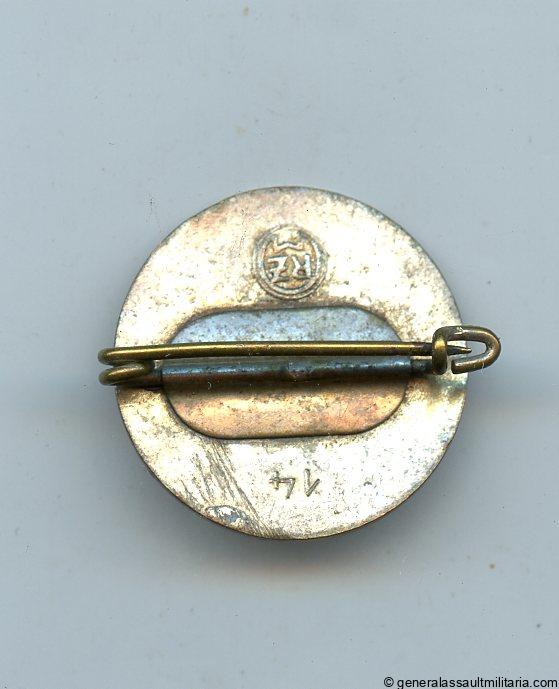 NSDAP Party badge - RZM 14 M.Oeschler & Sohn, Ansbach