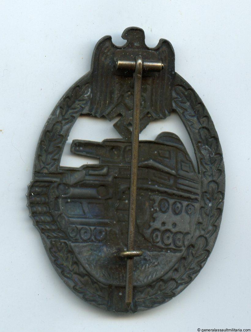 Panzer assault badge in bronze - Paul Meybauer, Berlin