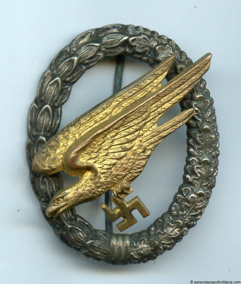 Luftwaffe paratrooper badge named – C.E. Juncker, Berlin