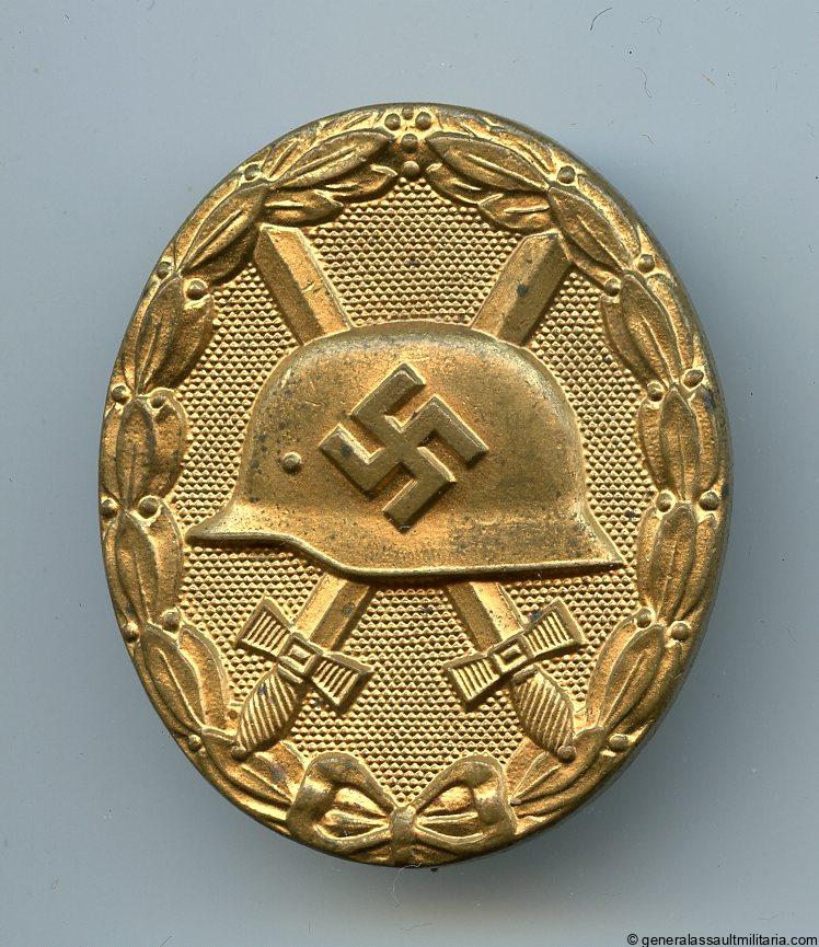 Wound badge in gold – L/54 Schauerte & Höhfeld, Lüdenscheid