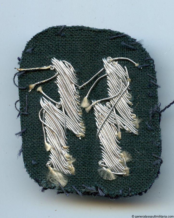 SS police runes as worn by various branches(blue/black)