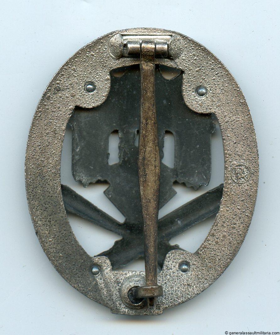 Numbered general assault badge 50 – Rudolf Karneth, Gablonz