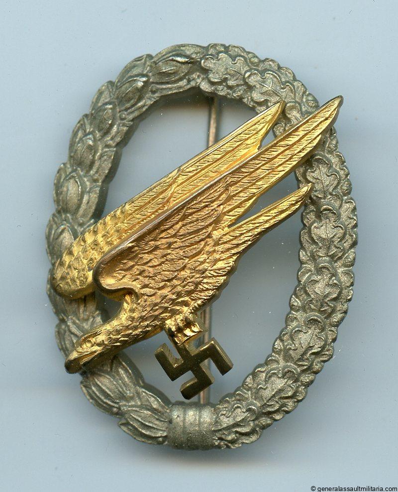 Luftwaffe paratrooper badge – IMME & Sohn, Berlin