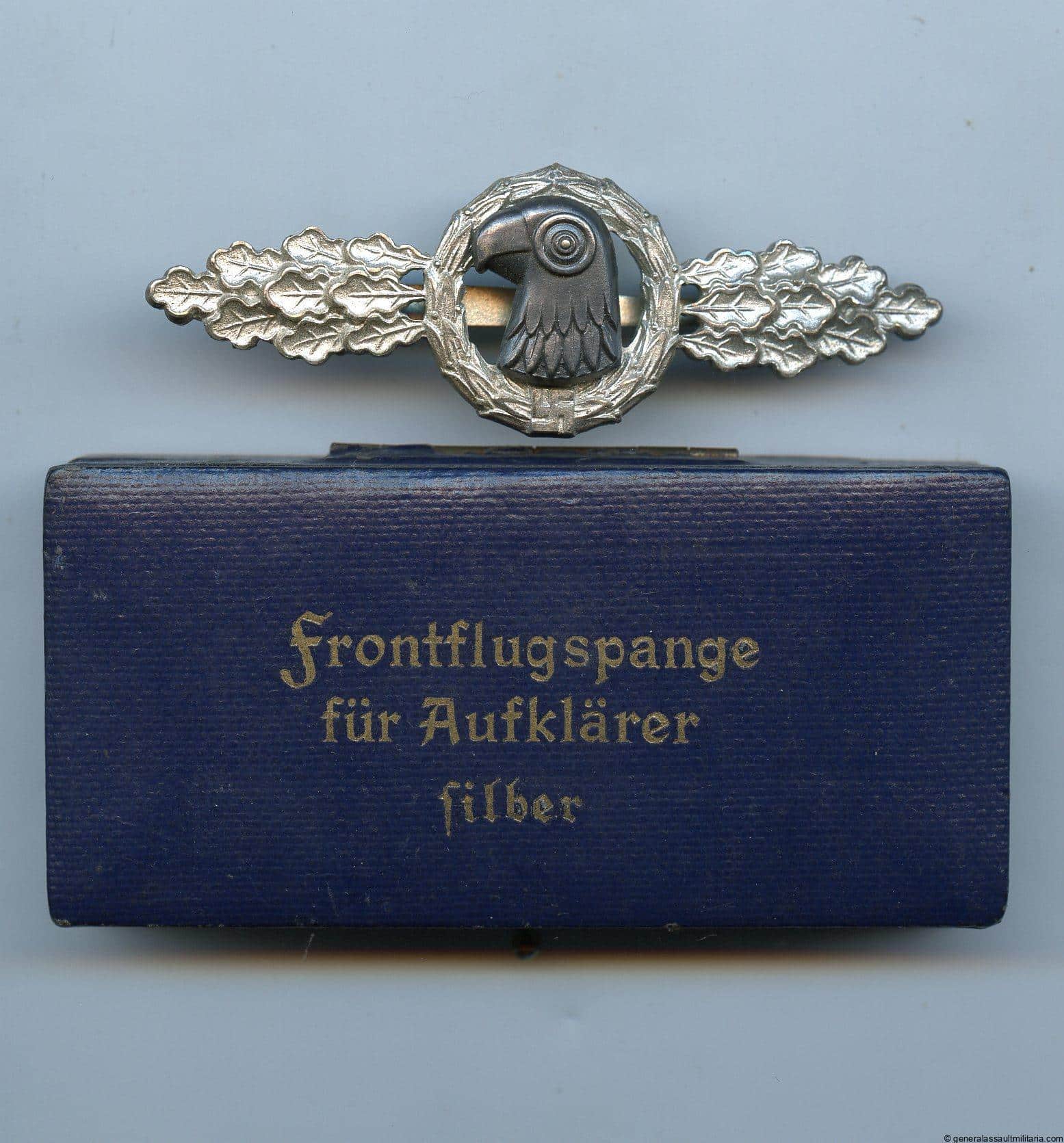 Luftwaffe Recon clasp in silver - Friedrich Linden, Lüdenscheid