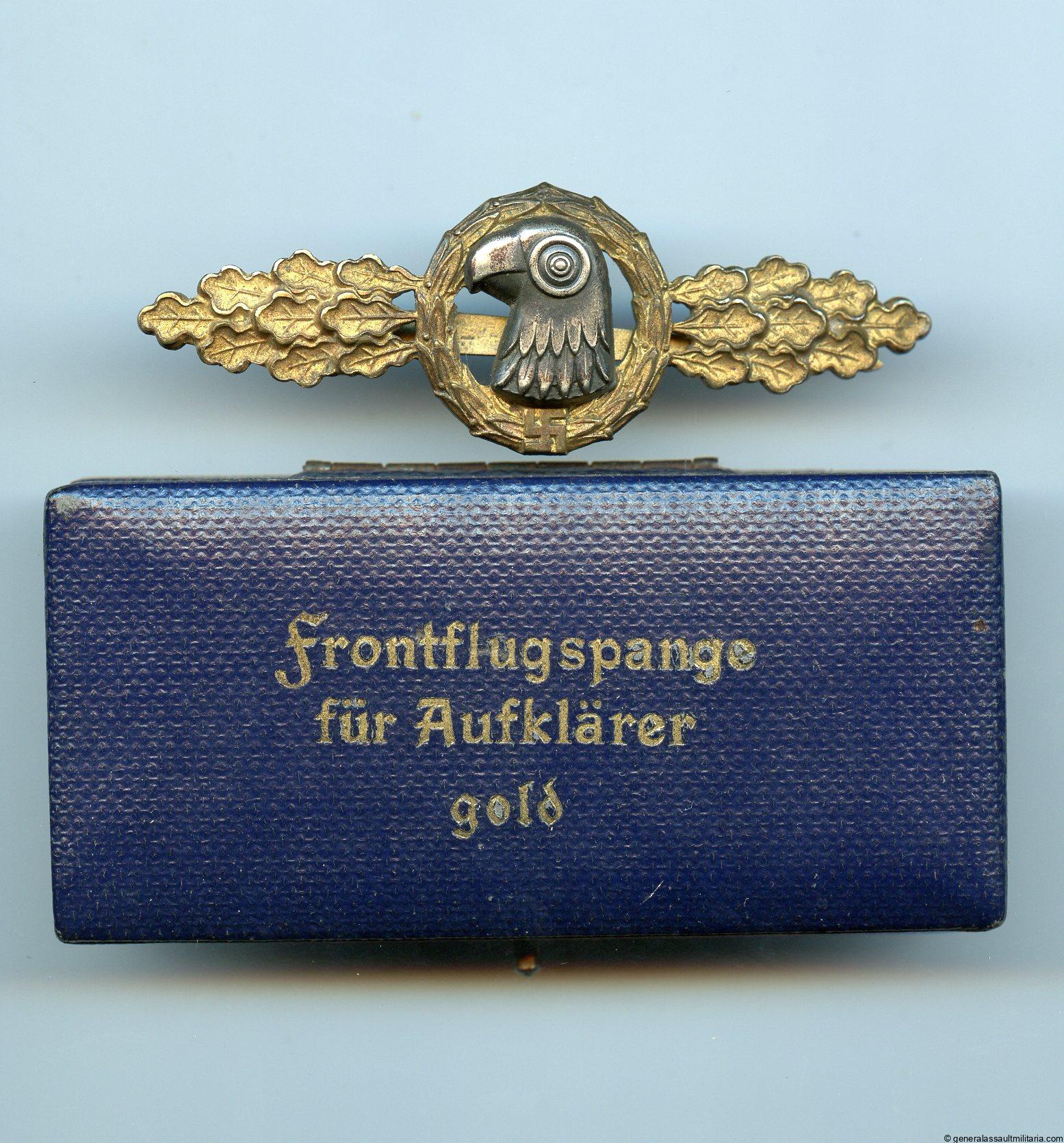 Luftwaffe recon clasp in gold - IMME & Sohn, Berlin