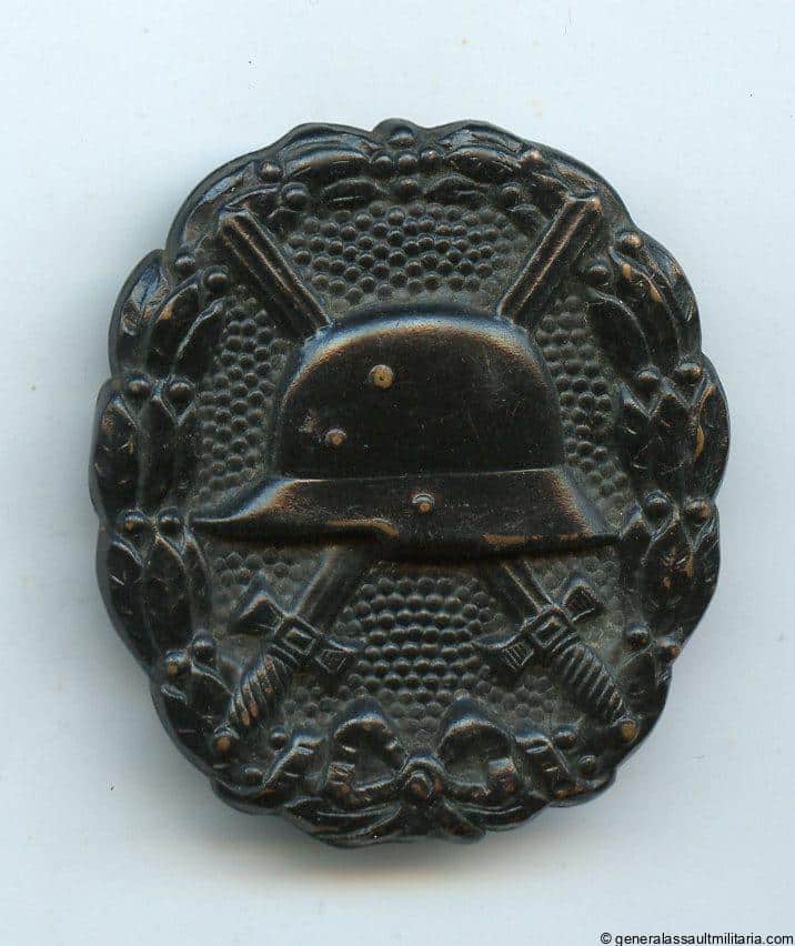 Wound badge in black 1918 - Godet design