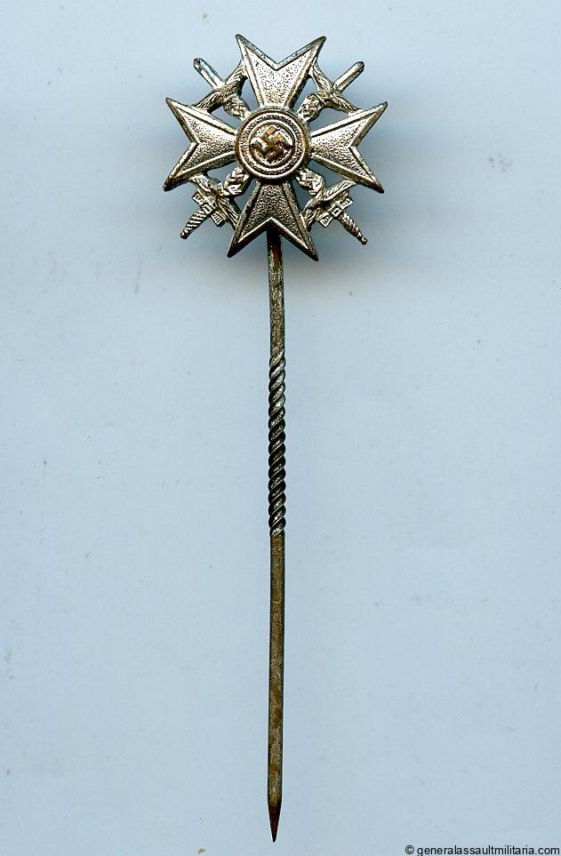 Spanish cross in silver stickpin – 16mm