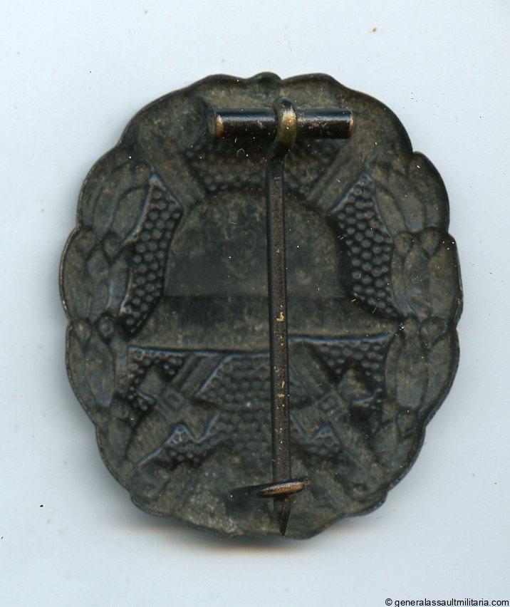 Wound badge in black 1918 - Godet design