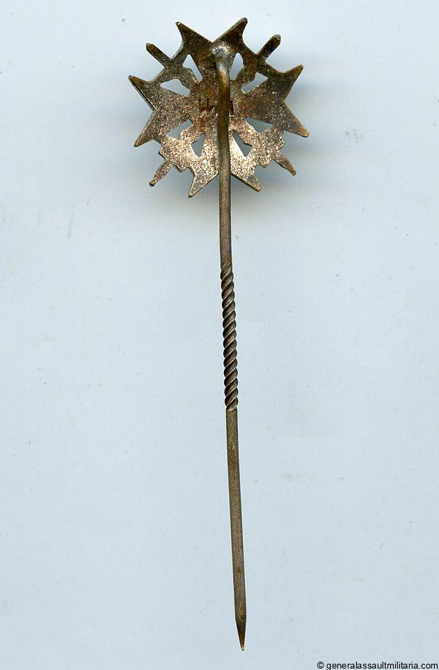 Spanish cross in silver stickpin – 16mm