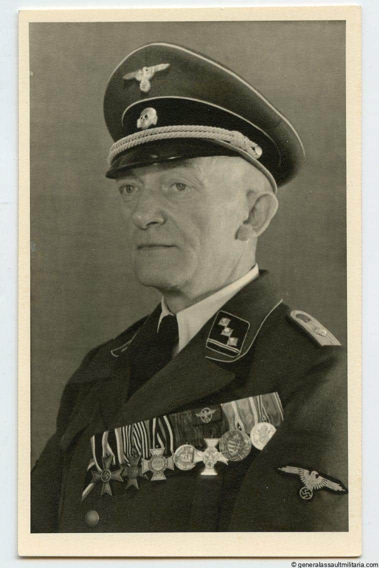 SS Obersturmführer portrait with medal bar